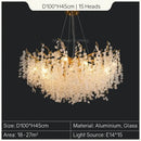 GobekUsa Gold Tree Branch Chandelier: Elegant European Style Pendant Light for Home Decor