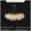 GobekUsa Gold Tree Branch Chandelier: Elegant European Style Pendant Light for Home Decor