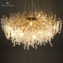 GobekUsa Gold Tree Branch Chandelier: Elegant European Style Pendant Light for Home Decor