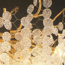 GobekUsa Gold Tree Branch Chandelier: Elegant European Style Pendant Light for Home Decor