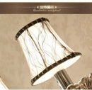 GobekUsa Crystal Wall Lamp: Smoke Grey Shade, European Style, Double Heads