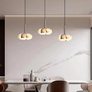 European White Marble Bedside Pendant Light for Bedroom