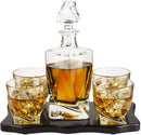 Italian Crafted Crystal 5 Piece European Style Wine, 855ml