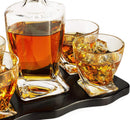 Italian Crafted Crystal 5 Piece European Style Wine, 855ml