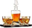 Italian Crafted Crystal 5 Piece European Style Wine, 855ml