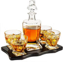 Italian Crafted Crystal 5 Piece European Style Wine, 855ml