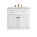 James Martin Chicago 30" Single Bathroom Vanity, Glossy White