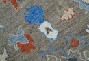 Eve Custom Made Traditional Gray Oushak Hand Tufted wool rug