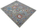 Eve Custom Made Traditional Gray Oushak Hand Tufted wool rug