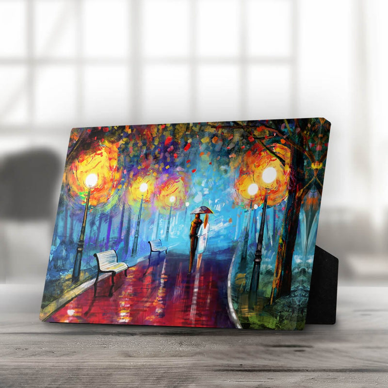 Evening Walks Desktop Canvas