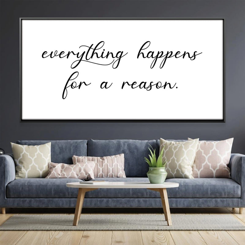 Everything Happens For A Reason Canvas