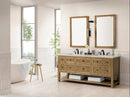 James Martin Breckenridge 72" Double Bathroom Vanity, Light Natural Oak