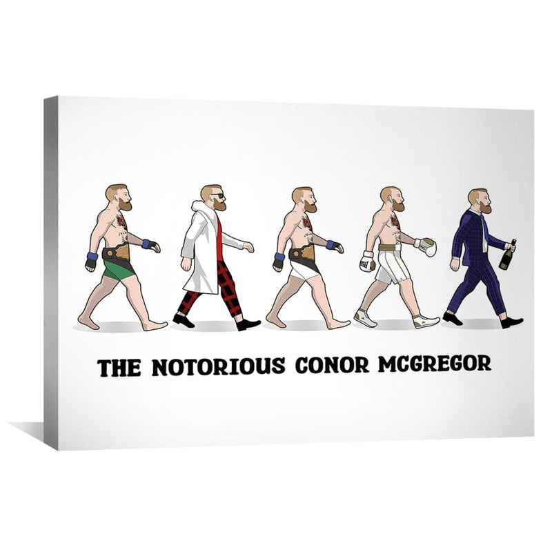 Evolution of Conor McGregor Canvas