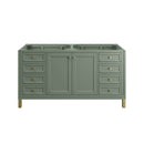 James Martin Chicago 60" Double Vanity Cabinet, Smokey Celadon