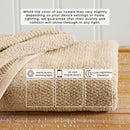 100% Cotton Woven Texture Bath Towel Set - Marbella Collection by Great Bay Home