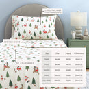 Turkish Cotton Christmas Flannel Sheet - Whittaker Collection by Great Bay Home