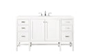 James Martin Addison 60" Single Bathroom Vanity, Glossy White