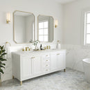 James Martin Chicago 72" Double Bathroom Vanity, Glossy White