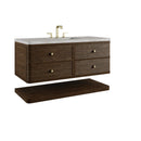 James Martin Allamari 48" Floating Single Bathroom Vanity, Sable