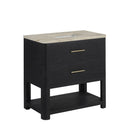 James Martin Lucian 36" Single Bathroom Vanity, Carbon Oak