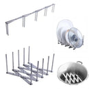 Expandable black stainless steel dish drying holder kitchen rack by Decorbites