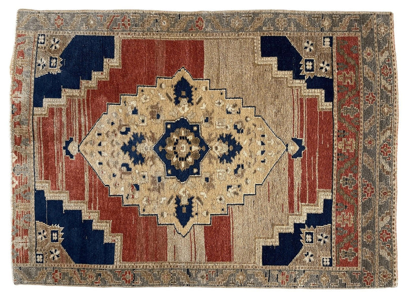 Exquisite handmade oushak rug 3'7''x5'
