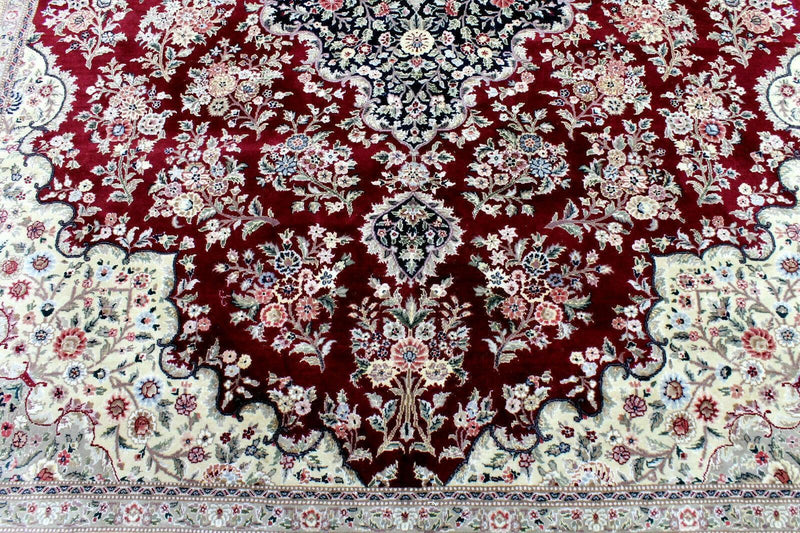 Exquisite Mint Hand-Knotted Peshawar Oriental Wool Rug – 9' x 12'