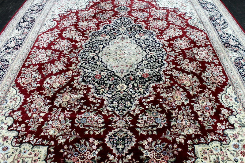 Exquisite Mint Hand-Knotted Peshawar Oriental Wool Rug – 9' x 12'