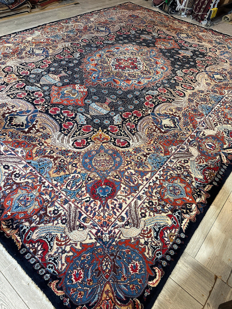 Exquisite Persian Kashmar Rug 9’11” x 13’3”