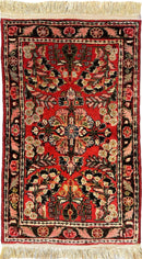 Exquisite Small Sarouk Rug 1'10''x3 Ft