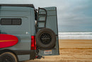 SPRINTER REAR TIRE CARRIER LADDER by White Top Adventures