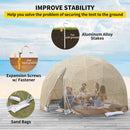 Extra Large 10 Person Outdoor Igloo Garden Greenhouse Dome Tent, 12FT (94316275)