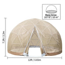 Extra Large 10 Person Outdoor Igloo Garden Greenhouse Dome Tent, 12FT (94316275)