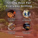 Extra-Large Stainless Steel Propane And Charcoal BBQ Rotisserie (SAK14873) by SAKSBY WHOLESALE