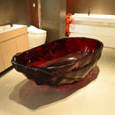 Alora Extra Large 67-Inch Modern Freestanding Oval Resin Soaking Bathtub (SAK14326)