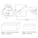 Extra-Large Portable Waterproof Multifunctional Outdoor Rain Tarp Canopy (SAK79811) by SAKSBY.com