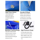 Extra Large Inflatable Floating Water Island With Trampoline, 22FT (SAK41258)