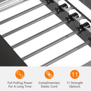 Extra Large Multi-Functional Pilates Reformer Machine With Dynamic Resistance Cords And Aerobic Rebounder, Black (SAK32879)