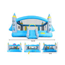 Extra Large Multifunctional Jump 'N Slide Inflatable Bouncer With Blower (SAK81243)