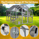 Alora Extra Large Outdoor Cat Kitten Playpen House With Platforms, And Waterproof Cover (SAK55092)