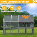 Alora Extra Large Outdoor Cat Kitten Playpen House With Platforms, And Waterproof Cover (SAK55092)