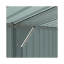 Alora Extra-Large Outdoor Galvanized Steel Outdoor Storage Shed With Skylight Roof (SAK42671)