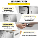 Extra Large Outdoor Stainless Steel Kitchen Storage Cabinet With Pulling Drawers (92817405)