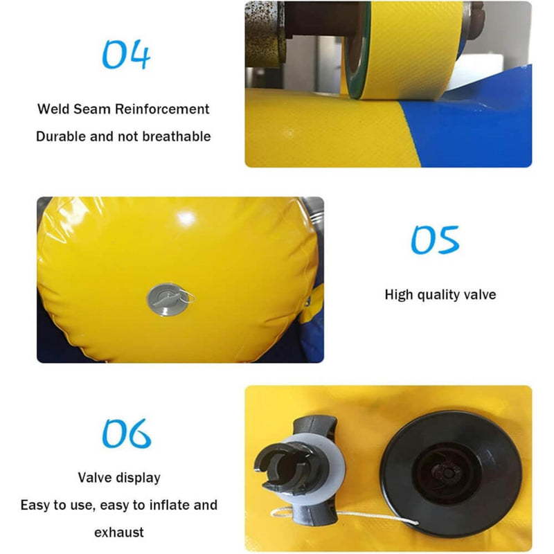 Extra Large Inflatable Private Dock Swimming Pool Yacht Water Slide With Safety Net And Electric Air Pump (SAK14286)