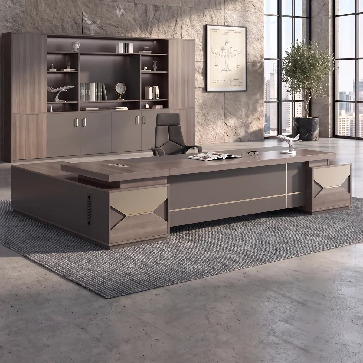 Eyer · Modern L-Shaped Executive Desk, photo 2 of 17