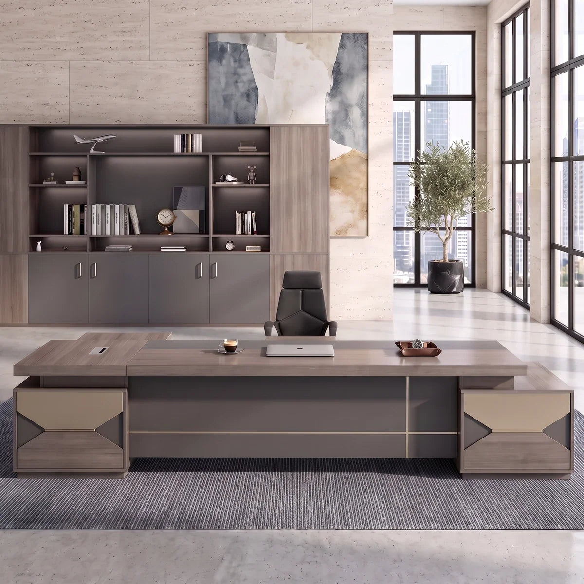 Eyer · Modern L-Shaped Executive Desk, photo 4 of 17