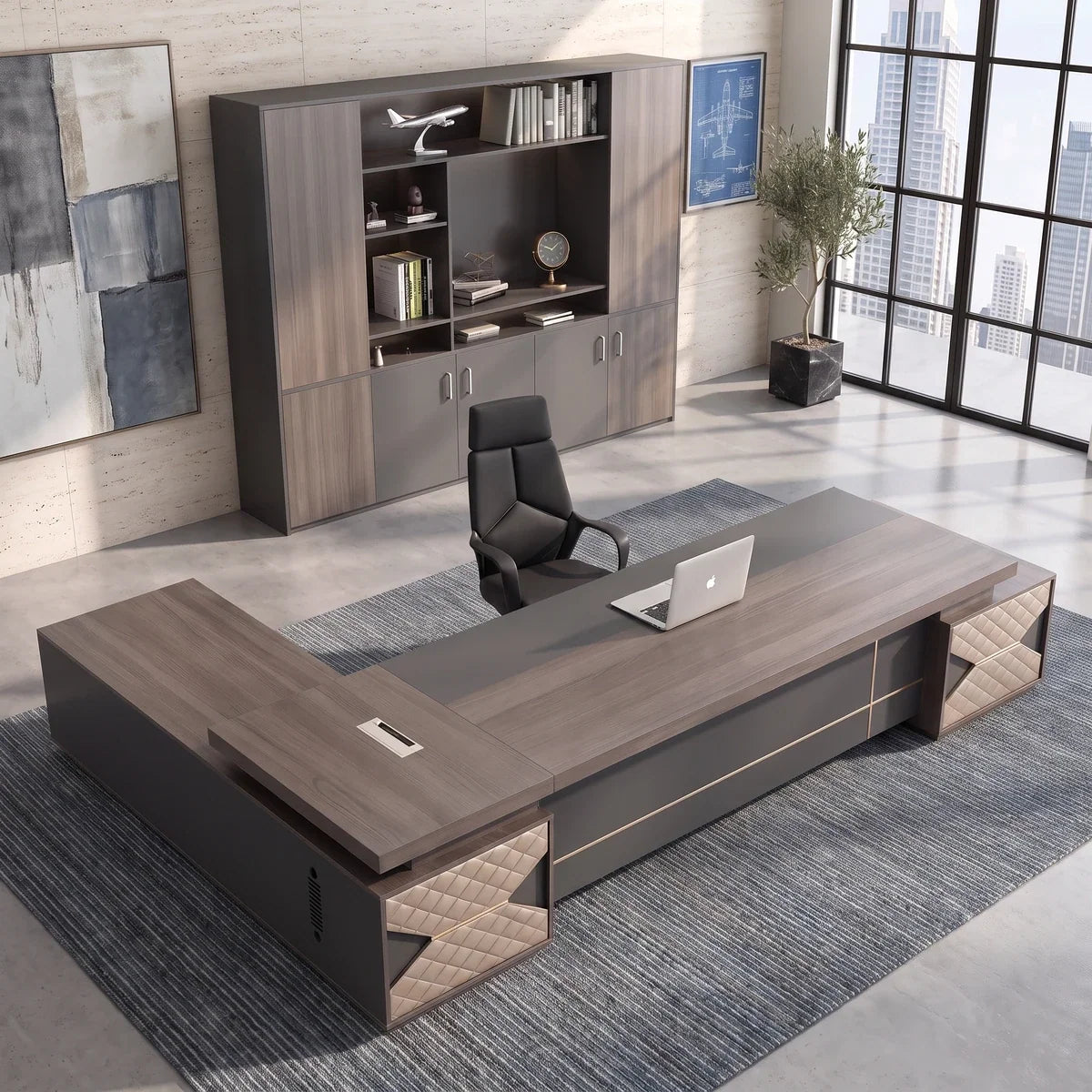 Eyer · Modern L-Shaped Executive Desk, photo 5 of 17