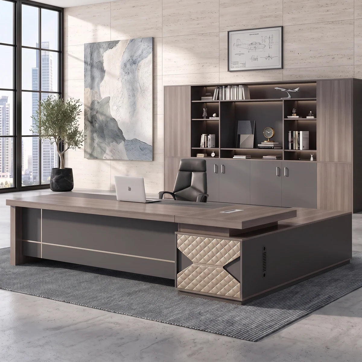 Eyer · Modern L-Shaped Executive Desk, photo 10 of 17