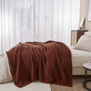 100% Cotton Waffle Weave Blanket - Mikala Collection by Great Bay Home