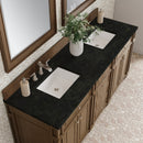 James Martin Bristol 72" Double Bathroom Vanity, Saddle Brown